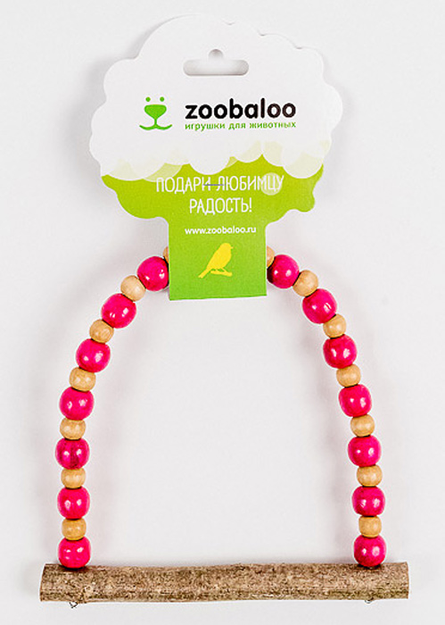 Игрушка для птиц Zoobaloo Качели. Африка. 577577 Игрушка для птиц Zoobaloo Качели. Африка. 577577Игрушка Zoobaloo Качели. Африка - превосходный аксессуар для снятия стресса и развлечения вашего пернатого компаньона! Экзотическая расцветка, деревянная жердочка из орешника, чтобы не повредить нежные лапки, удобный карабин для подвешивания в клетке. Подарите любимцу радость!