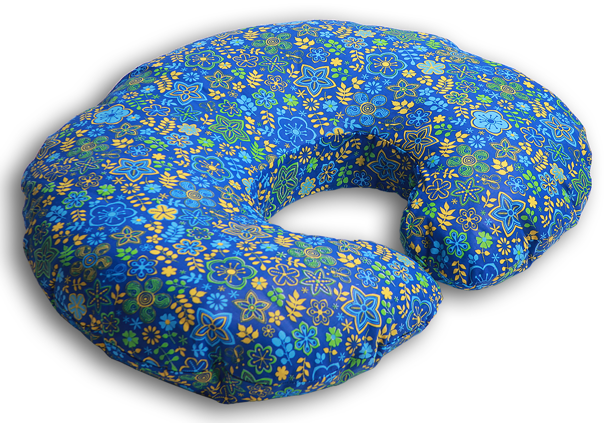 Body Pillow Подушка для беременных и кормящих Рогалик цвет синий