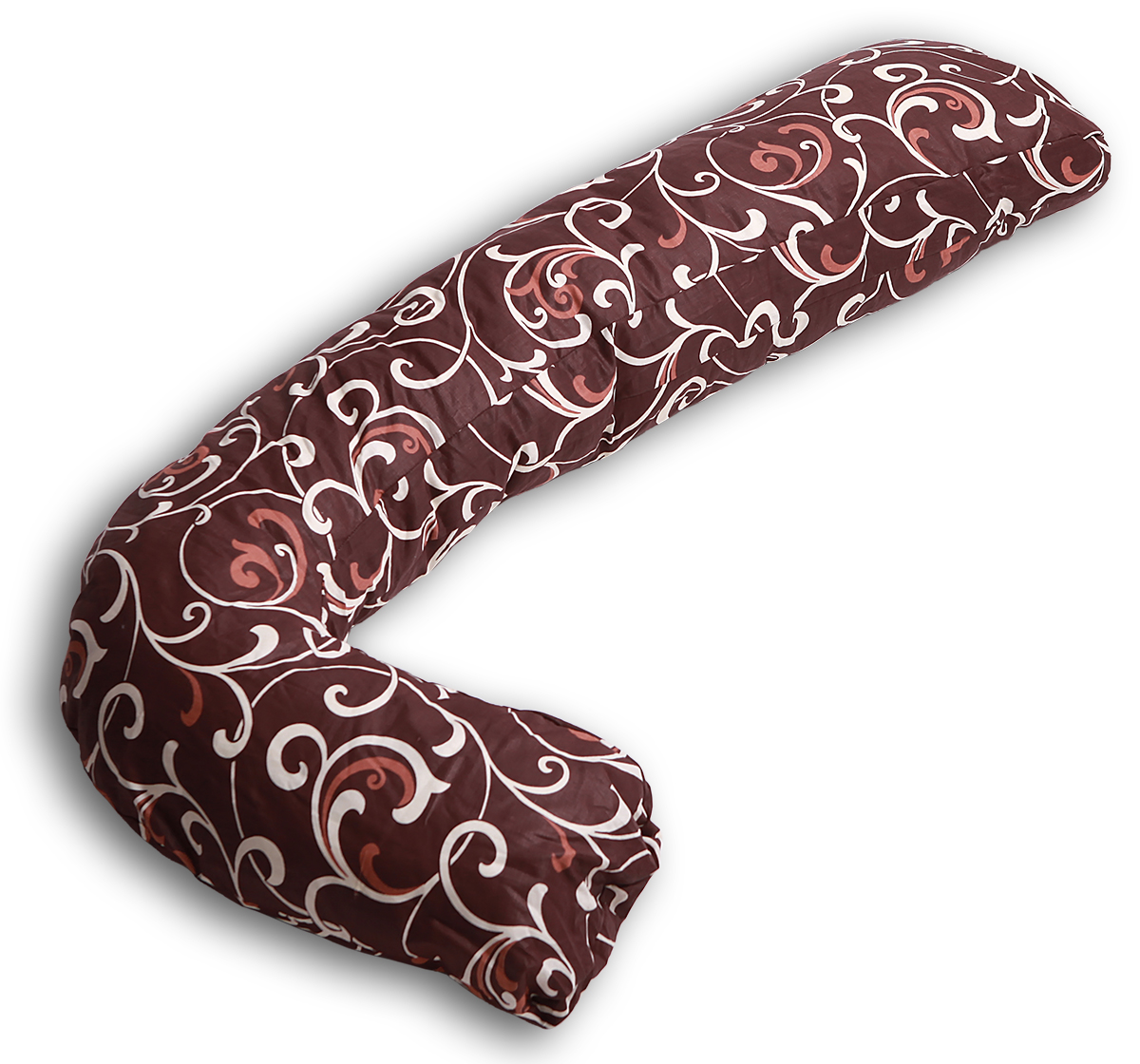 Body Pillow Подушка для беременных и кормящих L-образная цвет шоколадный