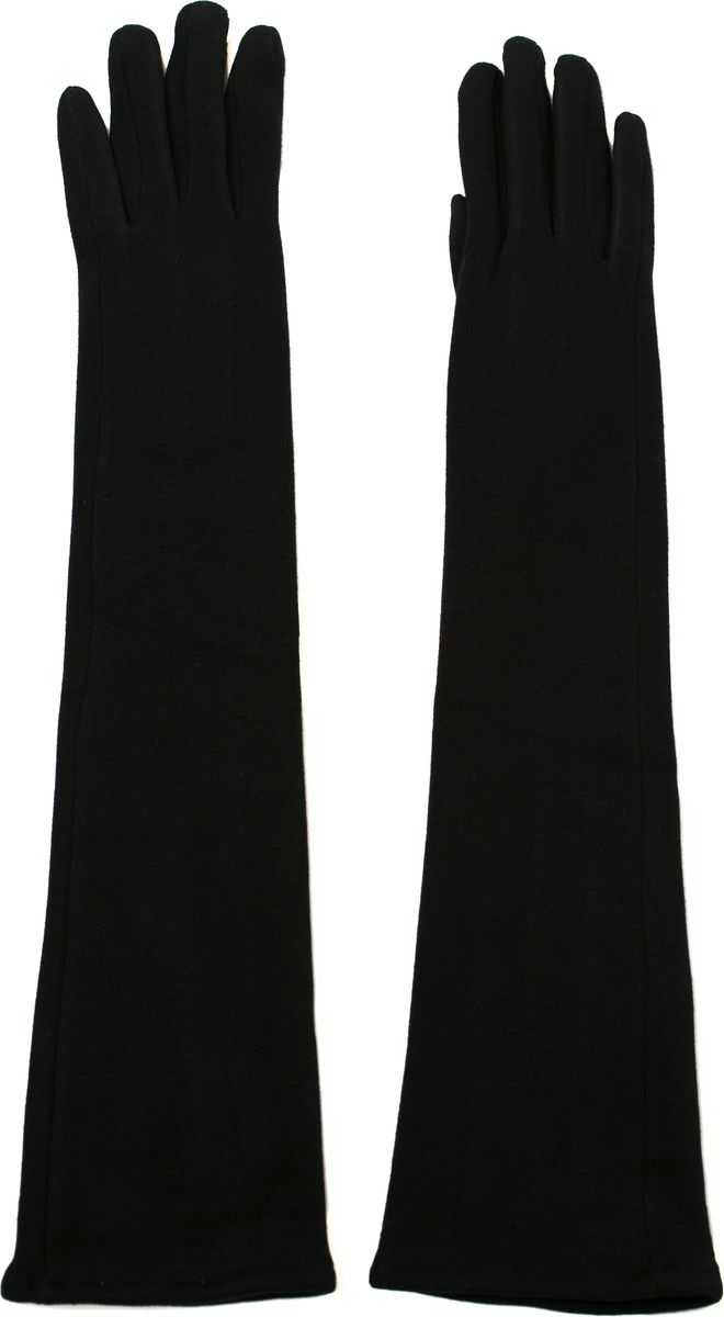 Перчатки женские Mitya Veselkov, цвет: черный. PERCH4-LONG-BLA. Размер универсальный