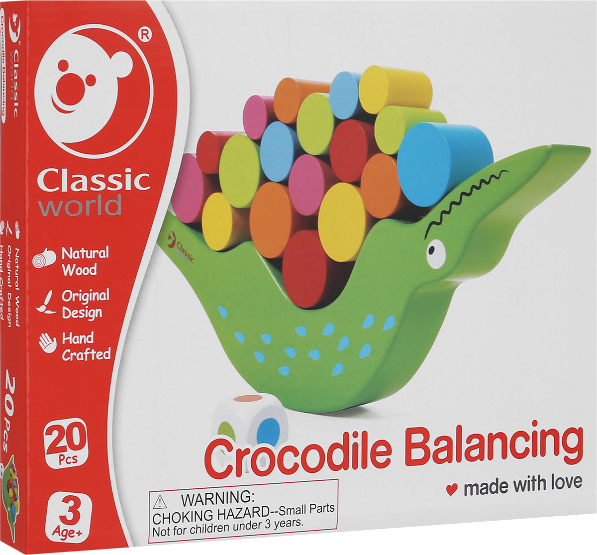 Classic World Развивающая игра Балансирующий крокодил