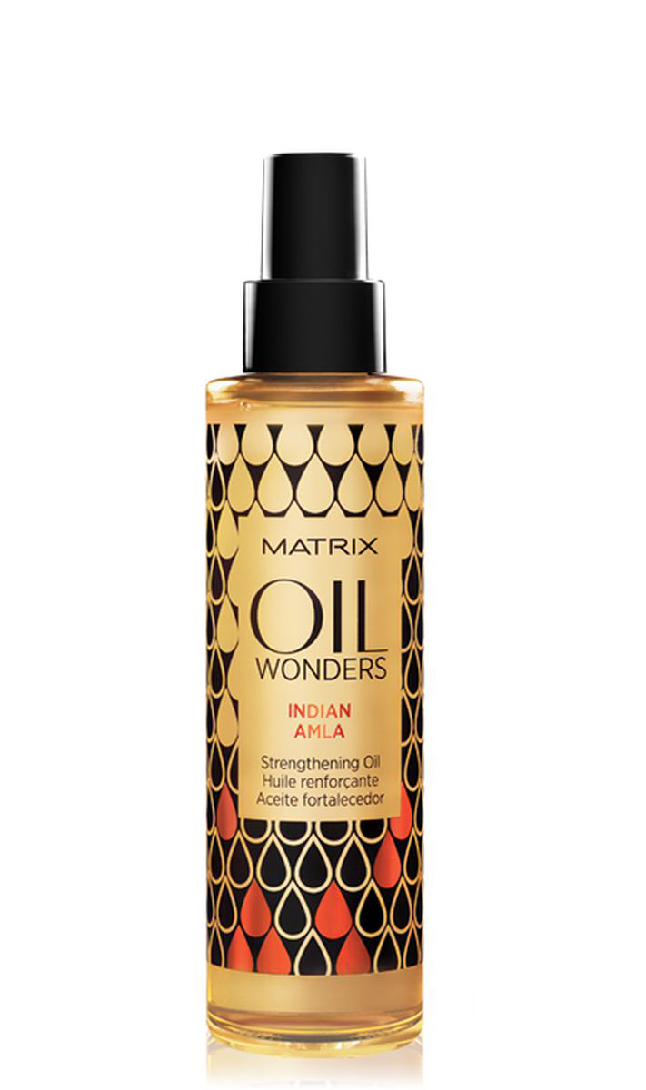 Matrix Oil Wonders Укрепляющее масло Индийское Амла 125 млE2082400 Matrix Oil Wonders Укрепляющее масло Индийское Амла 125 млE2082400Ароматное ухаживающее масло Oil Wonders (Ойл Вандерс) с экстрактом плодов индийского дерева Амла укрепляет и восстанавливает ломкие, ослабленные волосы, возвращает им силу и придает мягкость и сияние. Подходит для всех типов волос. Масло индийской амлы делает волосы в 4 раза сильнее*.*При использовании системы из Oil Wonders шампуня, кондиционера и укрепляющего масла «Индийское Амла»