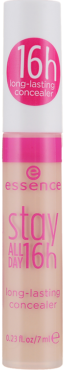 essence Консилер stay all day 16h long lasting т.10 natural beige, 7мл47315 essence Консилер stay all day 16h long lasting т.10 natural beige, 7мл47315Вооружитесь консилером и вы будете приятно удивлены тем, как теперь просто скрыть темные круги под глазами, изъяны кожи и даже раздражающие участки тусклой и дряблой кожи.Стойкий кремообразный консилер легко и надолго скроет недостатки кожи. Придаст коже натуральное свечение.