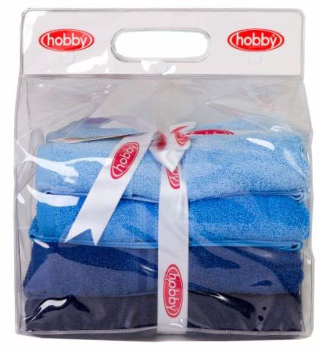Набор полотенец Hobby Home Collection Rainbow, цвет: голубой, синий, темно-синий, 50 х 90 см, 4 шт1501001192 Набор полотенец Hobby Home Collection Rainbow, цвет: голубой, синий, темно-синий, 50 х 90 см, 4 шт1501001192Набор Hobby Home Collection Rainbow состоит из четырех махровых полотенец, выполненных из натурального 100% хлопка. Изделия мягкие, отлично впитывают влагу, быстро сохнут, сохраняют яркость цвета и не теряют форму даже после многократных стирок. Полотенца Hobby Home Collection Rainbow очень практичны и неприхотливы в уходе. Они легко впишутся в любой интерьер благодаря своей нежной цветовой гамме.Размер полотенец: 50 х 90 см.