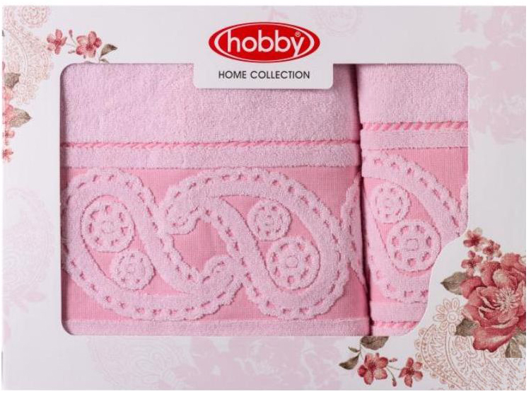 Набор полотенец Hobby Home Collection Hurrem, цвет: светло-розовый, 2 шт1501001228 Набор полотенец Hobby Home Collection Hurrem, цвет: светло-розовый, 2 шт1501001228Набор Hobby Home Collection Hurrem состоит из двух махровых полотенец, выполненных из натурального 100% хлопка. Изделия мягкие, отлично впитывают влагу, быстро сохнут, сохраняют яркость цвета и не теряют форму даже после многократных стирок. Полотенца Hobby Home Collection Hurrem очень практичны и неприхотливы в уходе. Они легко впишутся в любой интерьер благодаря своей нежной цветовой гамме.Размер полотенец: 50 х 90 см; 70 х 140 см.