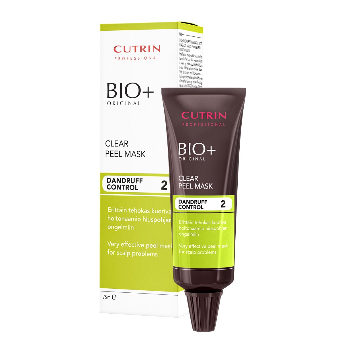Cutrin Bio+ Очищающая маска от перхоти, 75 мл14802 Cutrin Bio+ Очищающая маска от перхоти, 75 мл14802Перхоть – не только неприятное явление, но и признак нарушения работы сальных желез. Белесые чешуйки даже в небольшом количестве портят внешний вид волос и делают прическу неопрятной. Очищающая маска от перхоти Bio+ обладает отшелушивающими свойствами и производит эффект пилинга – глубоко очищает кожу и восстанавливает ее липидный баланс. Применение маски полностью избавляет от перхоти, устраняет зуд и раздражения. Специалисты рекомендуют использовать данное средство в комплексе с шампунем и активным лосьоном Cutrin для достижения максимального результата.