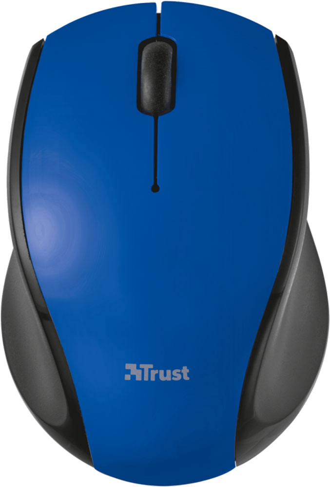 Trust Oni Wireless Micro, Black Blue мышь21049 Trust Oni Wireless Micro, Black Blue мышь21049Миниатюрная беспроводная оптическая мышь Trust Oni Micro непременно подойдет любому пользователю ПК. Радиус действия беспроводной связи составляет 8 метров, что обеспечивает большую свободу действий. Оптический сенсор с разрешением 1200 dpi обеспечивает максимально точное позиционирование курсора. Благодаря симметричной форме эта мышка подходит как правшам, так и левшам. Миниатюрный микроприемник можно хранить в корпусе мыши.