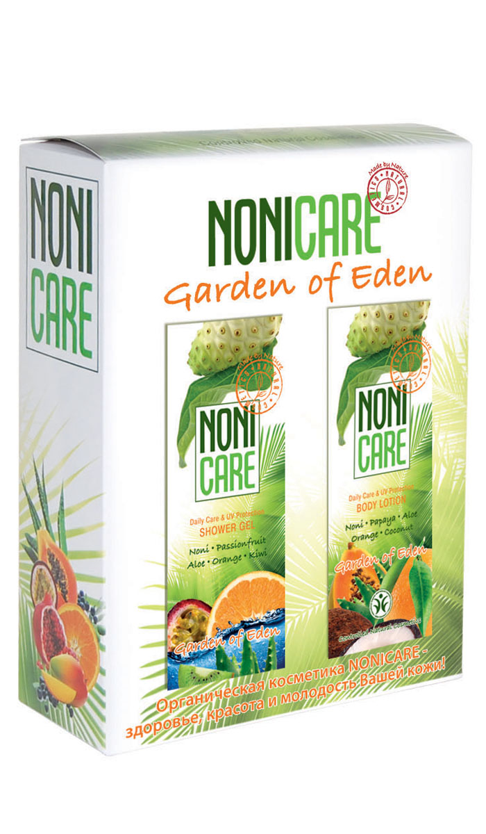 Nonicare Косметический набор Garden Of Eden: Тонизирующий гель для душа, 200 мл + Крем для тела, 200 мл4260254460166 Nonicare Косметический набор Garden Of Eden: Тонизирующий гель для душа, 200 мл + Крем для тела, 200 мл4260254460166Деликатное тщательное очищение и питание кожи. Специальная формула геля для душа с АНА кислотами придает коже удивительную гладкость, упругость и шелковистость. Крем для тела благодаря мощному питанию и увлажнению превращает кожу в нежнейший шелк, устраняет сухость, стянутость и шелушения, раздражения и покраснения, значительно повышает упругость и эластичность. Гель для душа тщательно очищает кожу, не пересушивая и не раздражая ее. Растительные экстракты защищают кожу от действия свободных радикалов, укрепляют сосуды и предотвращают застойные явления (купероз, целлюлит). Масла питают и тонизируют кожу, способствуют снятию усталости, стресса и мышечного напряжения. Гель обладает выраженным увлажняющим и тонизирующим эффектом, снимает усталость, стресс и мышечное напряжение.Крем для тела, содержащий растительные фотофильтры и витамины, эффективно защищает от неблагоприятной экологии и УФ излучения. Масло ши интенсивно питает и смягчает кожу, повышает ее способность удерживать влагу, предупреждает старение и появление дряблости, является природным фотофильтром. Экстракты ананаса и папайи, содержащие АНА кислоты и энзимы, ускоряют процесс обновления кожи, разглаживают ее поверхностный слой, увлажняют, активизируют синтез коллагена, являются мощными антиоксидантами и проводниками других активных компонентов.Кожа становится более матовой, гладкой, эластичной. Защищена от вредного воздействия окружающей среды.