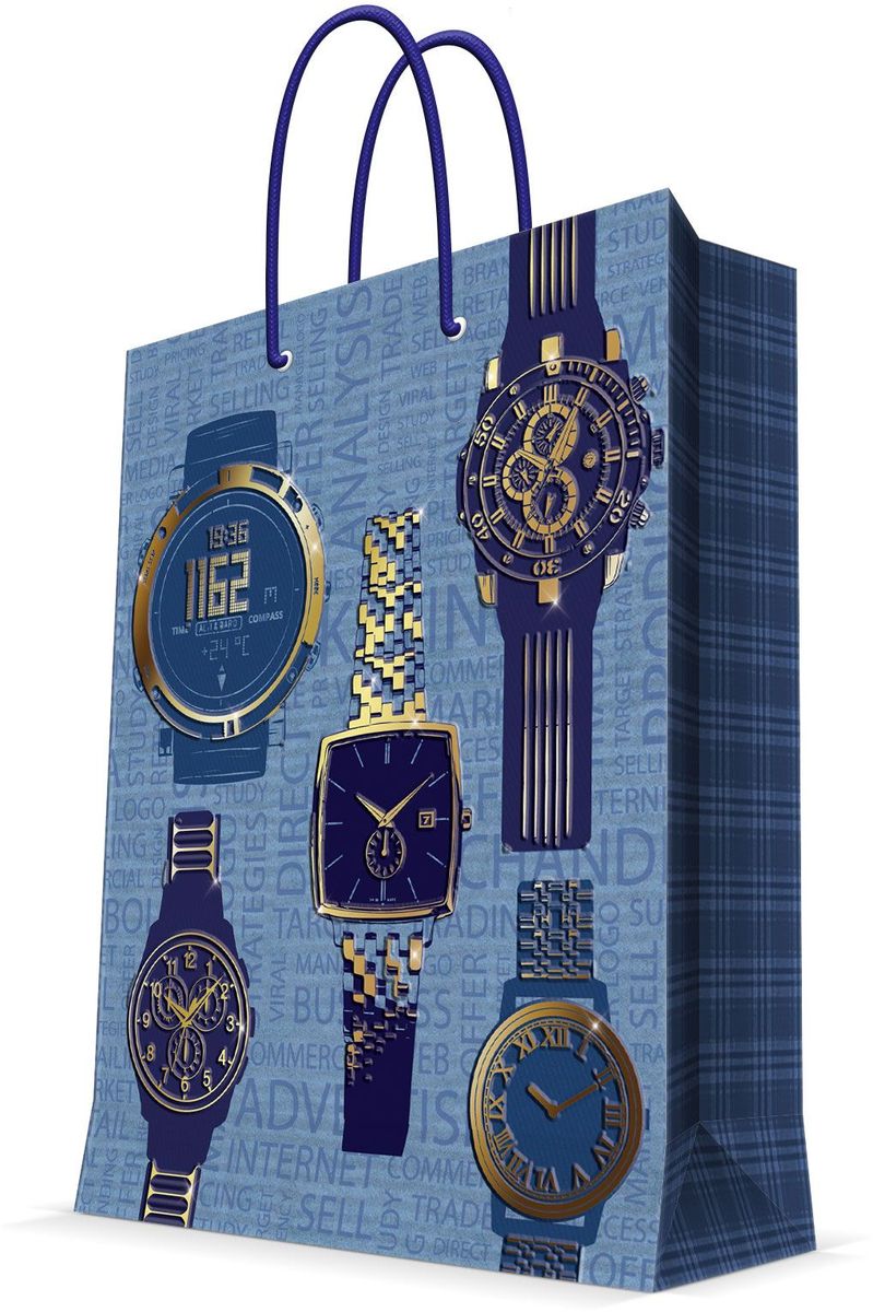 Пакет подарочный Magic Home Мужские часы, 26 х 32,4 х 12,7 см44220 Пакет подарочный Magic Home Мужские часы, 26 х 32,4 х 12,7 см44220Подарочный пакет Magic Home, изготовленный из плотной бумаги, станет незаменимым дополнением к выбранному подарку. Дно изделия укреплено картоном, который позволяет сохранить форму пакета и исключает возможность деформации дна под тяжестью подарка. Пакет выполнен с глянцевой ламинацией, что придает ему прочность, а изображению - яркость и насыщенность цветов. Для удобной переноски имеются две ручки в виде шнурков.Подарок, преподнесенный в оригинальной упаковке, всегда будет самым эффектным и запоминающимся. Окружите близких людей вниманием и заботой, вручив презент в нарядном, праздничном оформлении.Плотность бумаги: 140 г/м2.