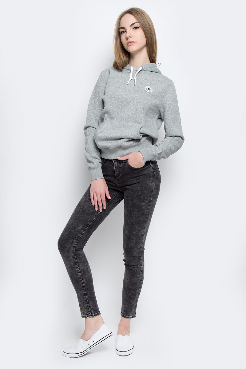 Джинсы женские Wrangler, цвет: темно-серый. W27HLX93A. Размер 30-32 (46-32)W27HLX93A Джинсы женские Wrangler, цвет: темно-серый. W27HLX93A. Размер 30-32 (46-32)W27HLX93AСтильные женские джинсы Wrangler выполнены из хлопка с добавлением полиэстера и эластана. Материал мягкий и приятный на ощупь, не сковывает движения и позволяет коже дышать.Джинсы-скинни высокой посадки застегиваются на пуговицу в поясе и ширинку на застежке-молнии. На поясе предусмотрены шлевки для ремня. Спереди модель оформлена двумя втачными карманами и одним маленьким накладным кармашком, а сзади - двумя накладными карманами. Модель оформлена эффектом вареного денима.