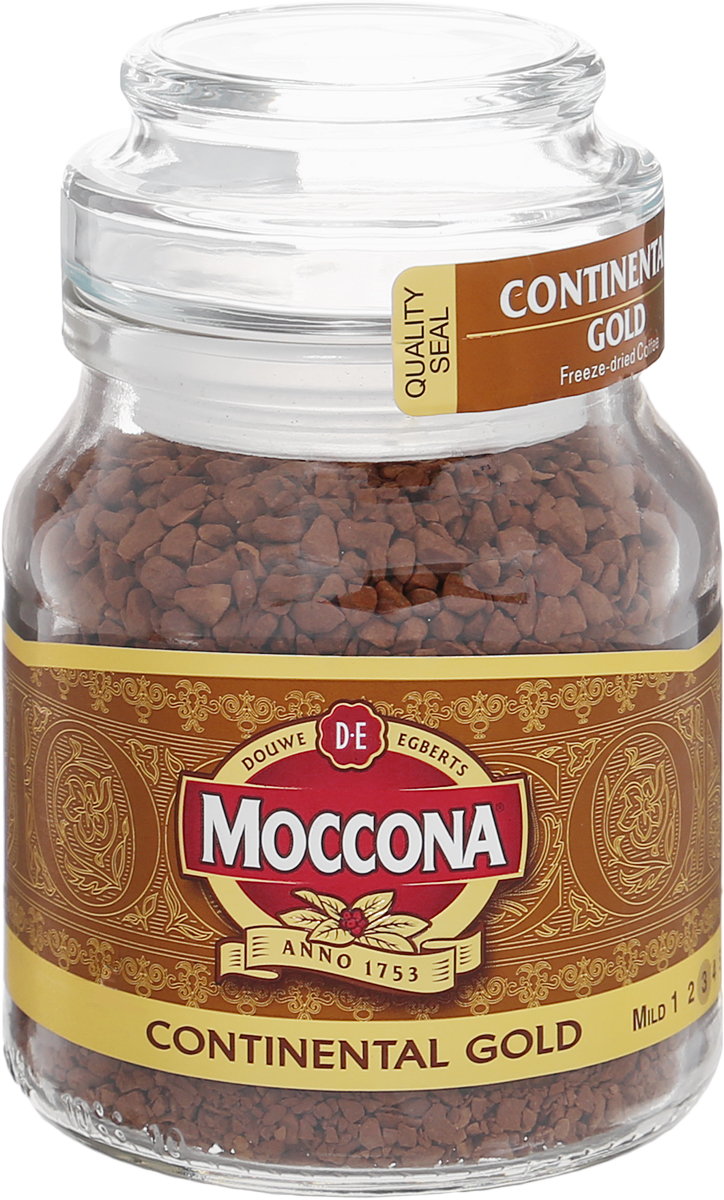 Moccona Continental Gold кофе растворимый, 47,5 г (стеклянная банка)8711000246269 Moccona Continental Gold кофе растворимый, 47,5 г (стеклянная банка)8711000246269Moccona Continental Gold- это натуральный растворимый сублимированный кофе. Его терпкий вкус и аромат помогут вам взбодриться где бы вы не были.