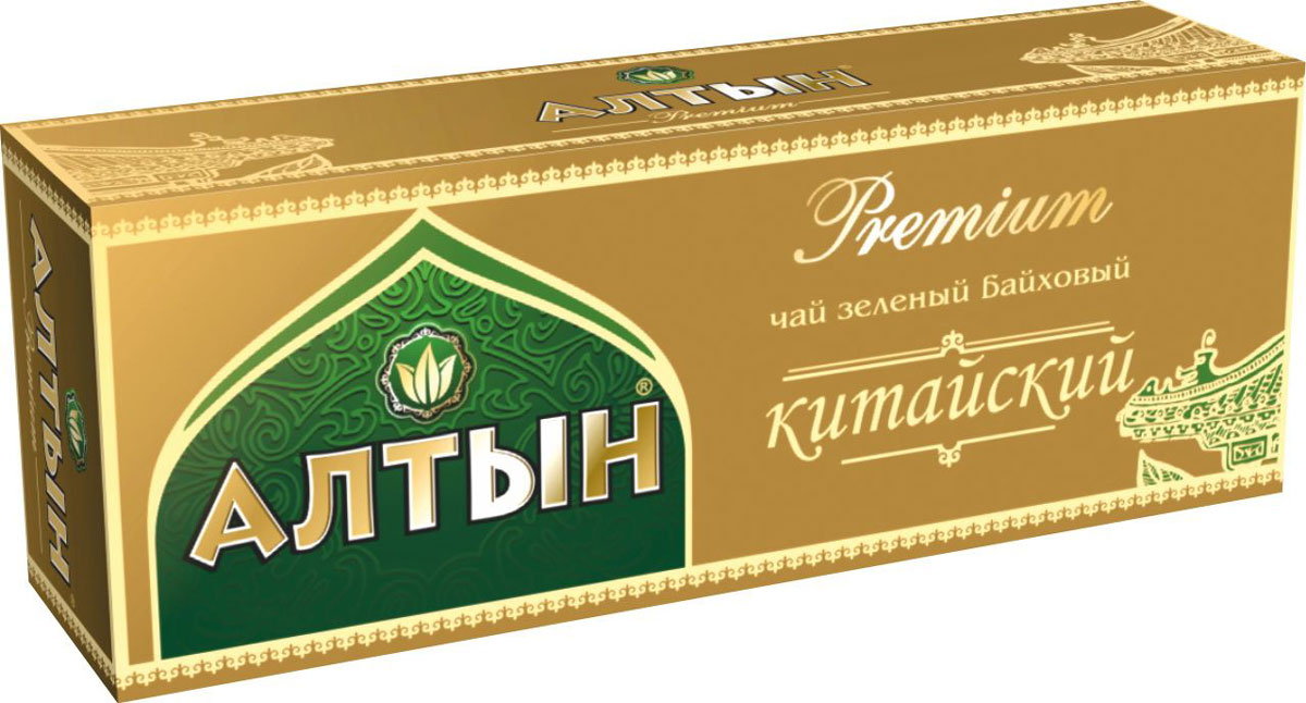 Алтын Premium Китайский зеленый чай в пакетиках, 25 шт4607003045036 Алтын Premium Китайский зеленый чай в пакетиках, 25 шт4607003045036Пакетированный зеленый китайский чай Алтын с нежным вкусом и приятным ароматом понравится всем любителям зеленого чая.