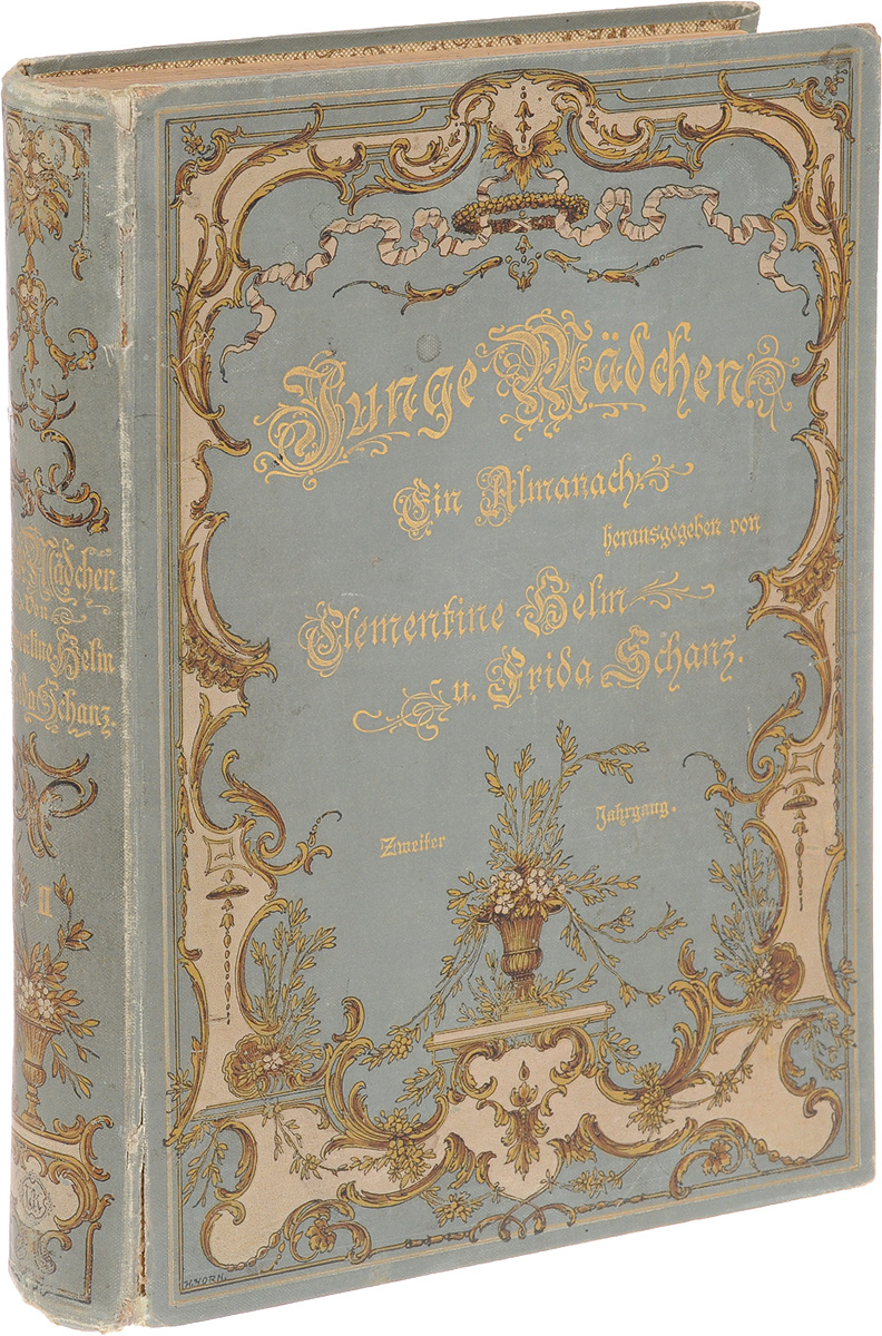Junge Maedchen. Ein AlmanachZМ5000 Junge Maedchen. Ein AlmanachZМ5000Билефельд - Лейпциг, конец XIX - начало XX века. Издательство Verlag von Velhagen und Klasing.Иллюстрированное издание с цветными и черно-белыми рисунками.Типографский переплет с золотым тиснением.Сохранность хорошая.Вниманию читателей предлагается 20 выпуск немецкого альманаха для юных читательниц Junge Maedchen.В альманахе печатались художественные произведения для девочек - стихотворения и рассказы, рассказы об известных личностях, произведениях искусства, отдельный раздел был посвящен рукоделию. Альманах богато иллюстрирован.Не подлежит вывозу за пределы Российской Федерации.