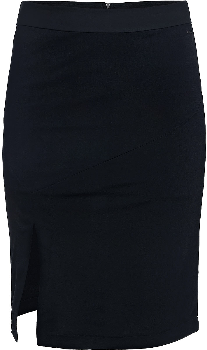 Юбка Calvin Klein Jeans, цвет: черный. J20J204624_0990. Размер XL (50/52)J20J204624_0990 Юбка Calvin Klein Jeans, цвет: черный. J20J204624_0990. Размер XL (50/52)J20J204624_0990Юбка Calvin Klein Jeans выполнена из сочетания полиэстера и эластана. С внутренней стороны имеется подкладка из полиэстера . Юбка-миди с завышенной талией застегивается на застежку-молнию сзади по спинке, а так же дополнена широким поясом. Оформлена юбка элегантной передней шлицей и металлической пластиной с названием бренда.