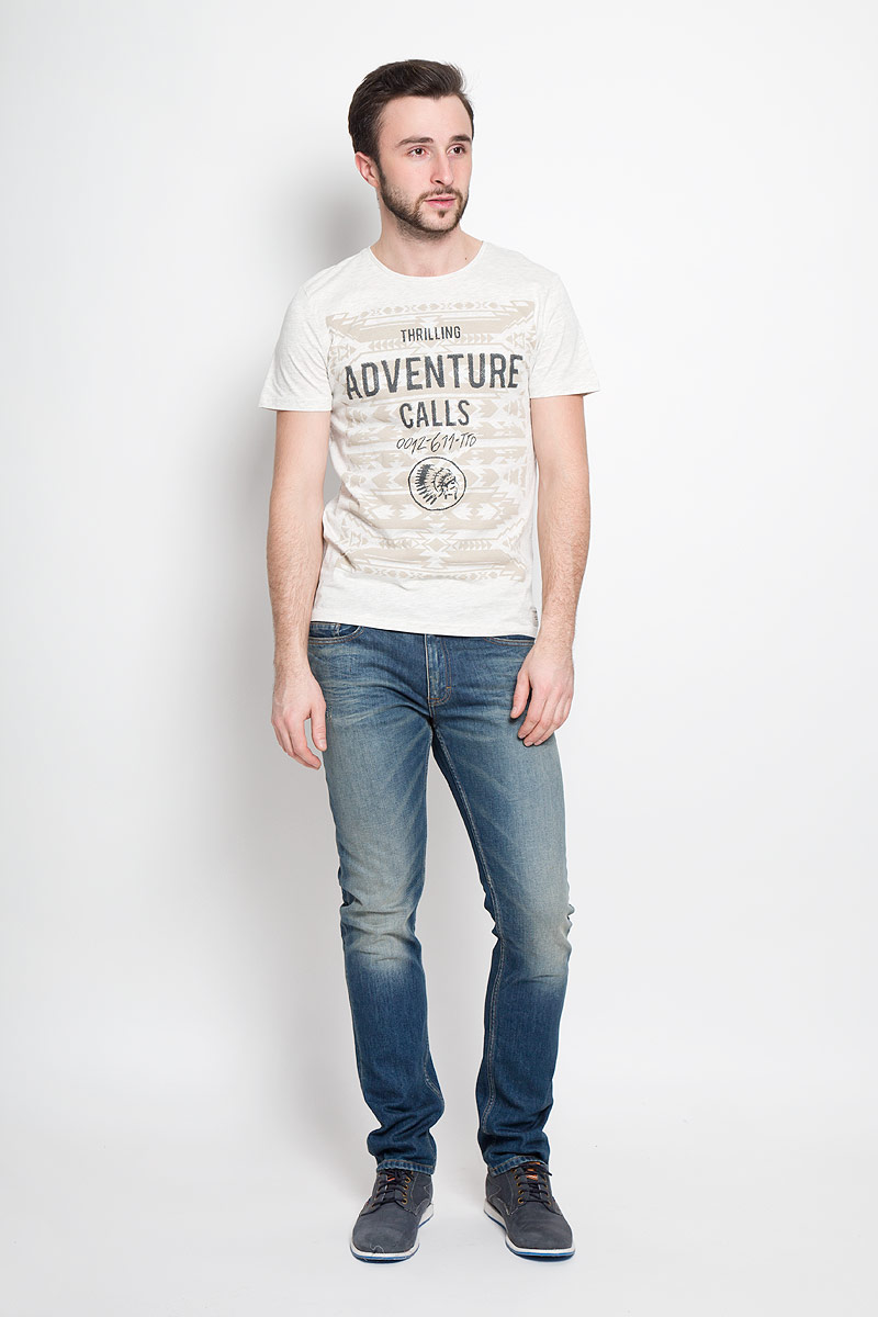 Футболка мужская Tom Tailor Denim, цвет: светло-серый. 1036555.00.12_2608. Размер XL (52)1036555.00.12_2608 Футболка мужская Tom Tailor Denim, цвет: светло-серый. 1036555.00.12_2608. Размер XL (52)1036555.00.12_2608Стильная мужская футболка Tom Tailor Denim выполнена из натурального хлопка с добавлением вискозы. Модель с круглым вырезом горловины и короткими рукавами.
