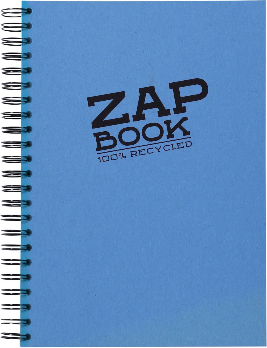 Блокнот Clairefontaine Zap Book, на спирали, цвет: синий, формат A4, 160 листов8354С Блокнот Clairefontaine Zap Book, на спирали, цвет: синий, формат A4, 160 листов8354СОригинальный блокнот Clairefontaine идеально подойдет для памятных записей, любимых стихов, рисунков и многого другого. Плотная обложкапредохраняет листы от порчи изамятия. Такой блокнот станет забавным и практичным подарком - он не затеряется среди бумаг, и долгое время будет вызывать улыбку окружающих.