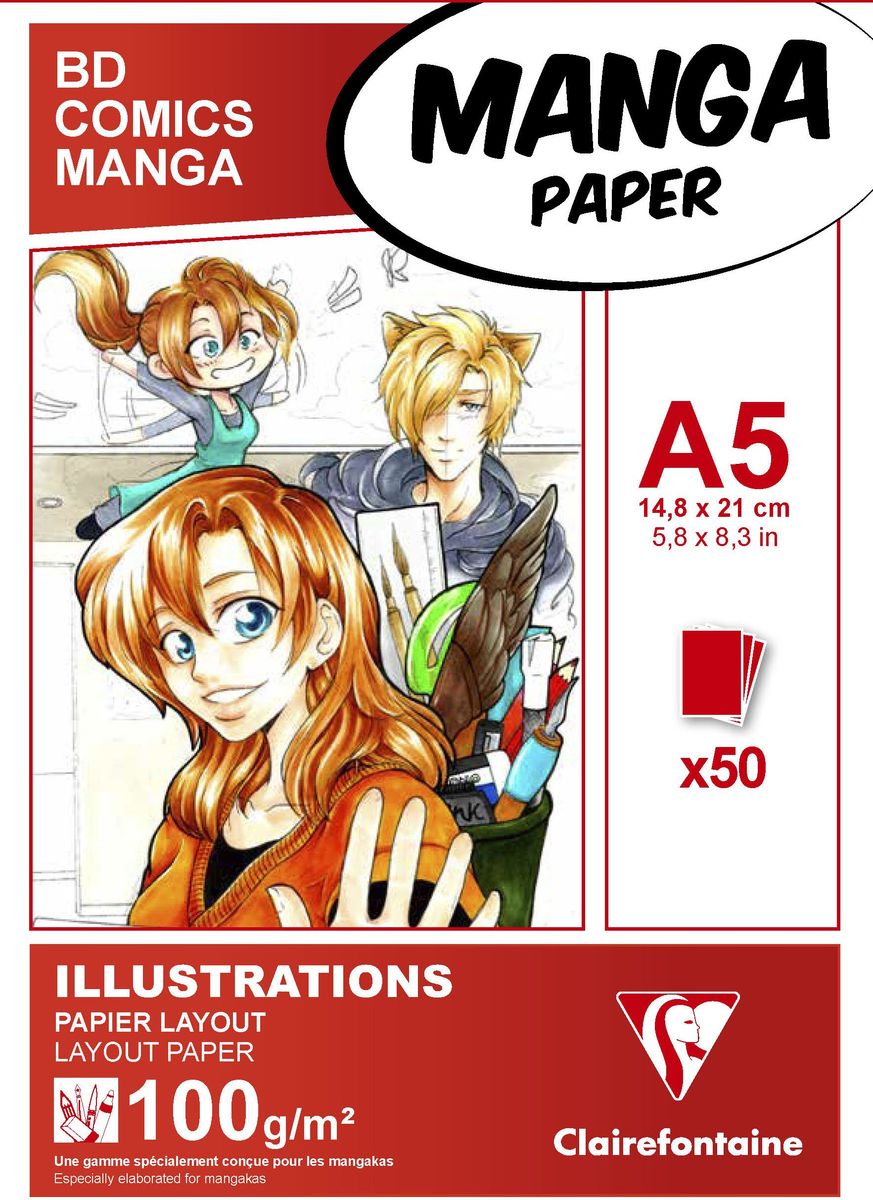 Блокнот Clairefontaine Manga, для маркеров, формат A5, 50 листов94041С Блокнот Clairefontaine Manga, для маркеров, формат A5, 50 листов94041СОригинальный блокнот Clairefontaine идеально подойдет для памятных записей, любимых стихов, рисунков и многого другого. Плотная обложкапредохраняет листы от порчи изамятия. Такой блокнот станет забавным и практичным подарком - он не затеряется среди бумаг, и долгое время будет вызывать улыбку окружающих.