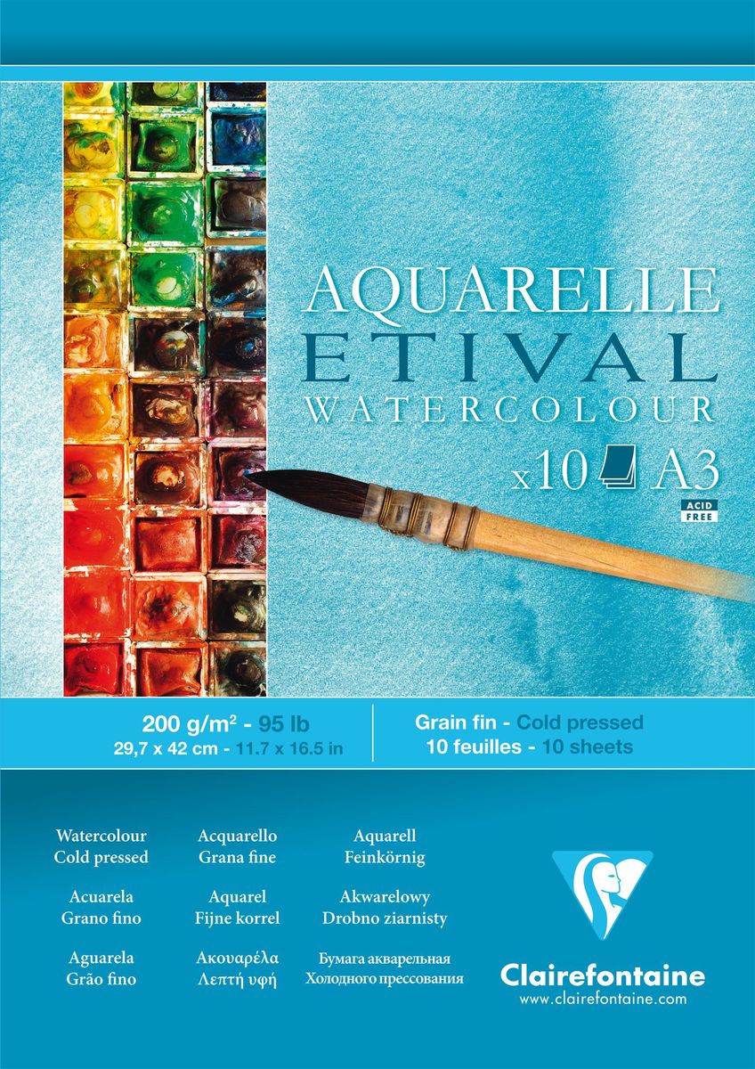 Блокнот Clairefontaine Etival, формат A3, 10 листов. 96303С96303С Блокнот Clairefontaine Etival, формат A3, 10 листов. 96303С96303СОригинальный блокнот Clairefontaine идеально подойдет для памятных записей, любимых стихов, рисунков и многого другого. Плотная обложкапредохраняет листы от порчи изамятия. Такой блокнот станет забавным и практичным подарком - он не затеряется среди бумаг, и долгое время будет вызывать улыбку окружающих.