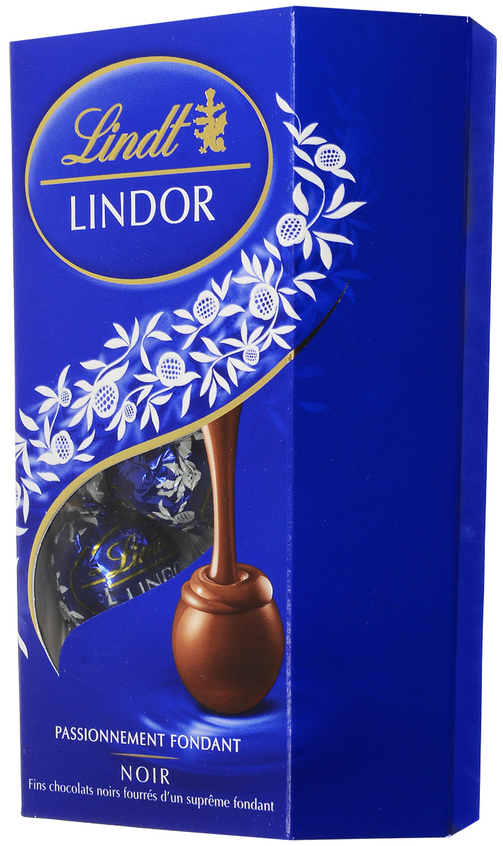 Lindt Lindor конфеты из темного шоколада с начинкой, 200 г8003340092386 Lindt Lindor конфеты из темного шоколада с начинкой, 200 г8003340092386Превосходные конфеты Lindt Lindor из темного шоколада (45% какао) с нежной, тающей начинкой. Отлично подойдет как вкусный и изысканный подарок на праздники вашим родным и близким.Уважаемые клиенты! Обращаем ваше внимание, что полный перечень состава продукта представлен на дополнительном изображении.