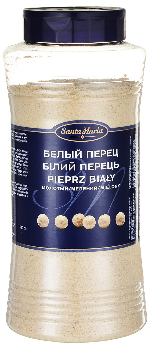 Santa Maria Белый перец молотый, 510 г santa maria белый перец целый 550 г