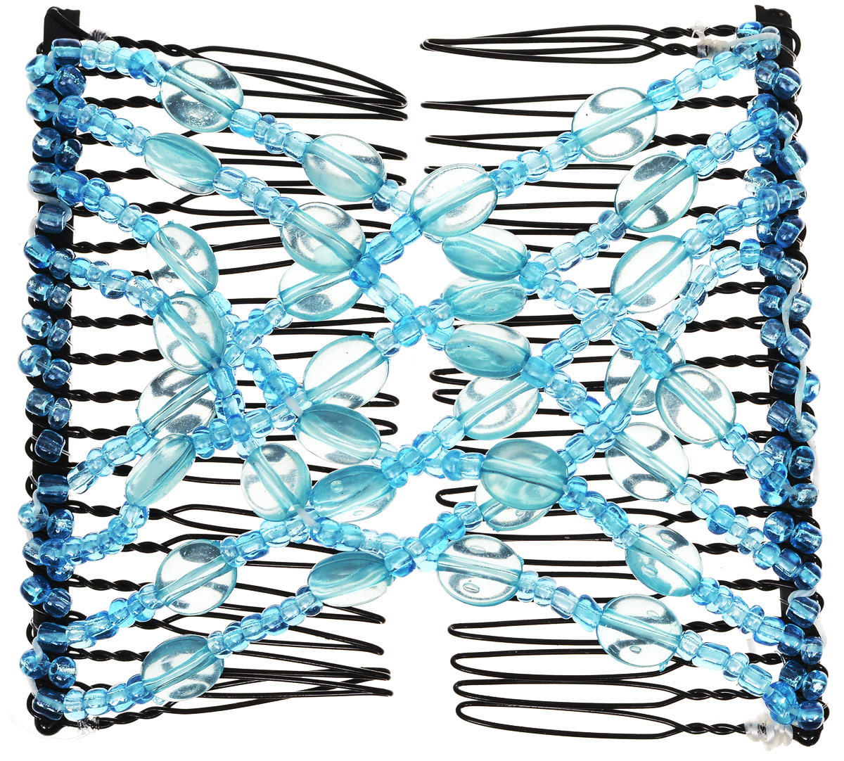 EZ-Combs Заколка Изи-Комбс, одинарная, цвет: голубой. ЗИО_овалы