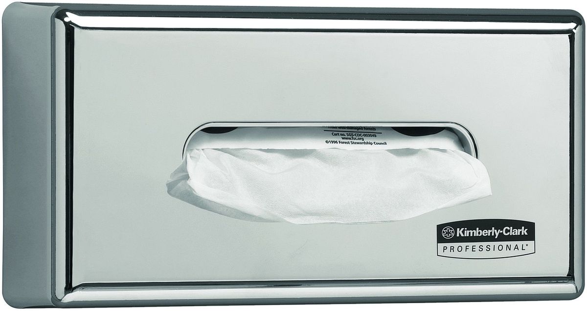 Держатель для салфеток Kimberly-Clark Professional. 78207820 Держатель для салфеток Kimberly-Clark Professional. 78207820Диспенсер для косметических салфеток для лица мотивирует работников соблюдать правила гигиены, повышает уровень комфорта сотрудников и клиентов и помогает контролировать расходы. Идеальное решение, обеспечивающее подачу салфеток для лица в офисах и туалетных комнатах гостиниц с высокими требованиями к гигиене и интерьеру, отличается простотой обслуживания и эстетичным внешним видом.Формат поставки: практичный, быстро заправляемый настенный диспенсер; хромированная отделка. Совместим с салфетками Kimberly-Clark 21400, 8824, 8835, 8837.