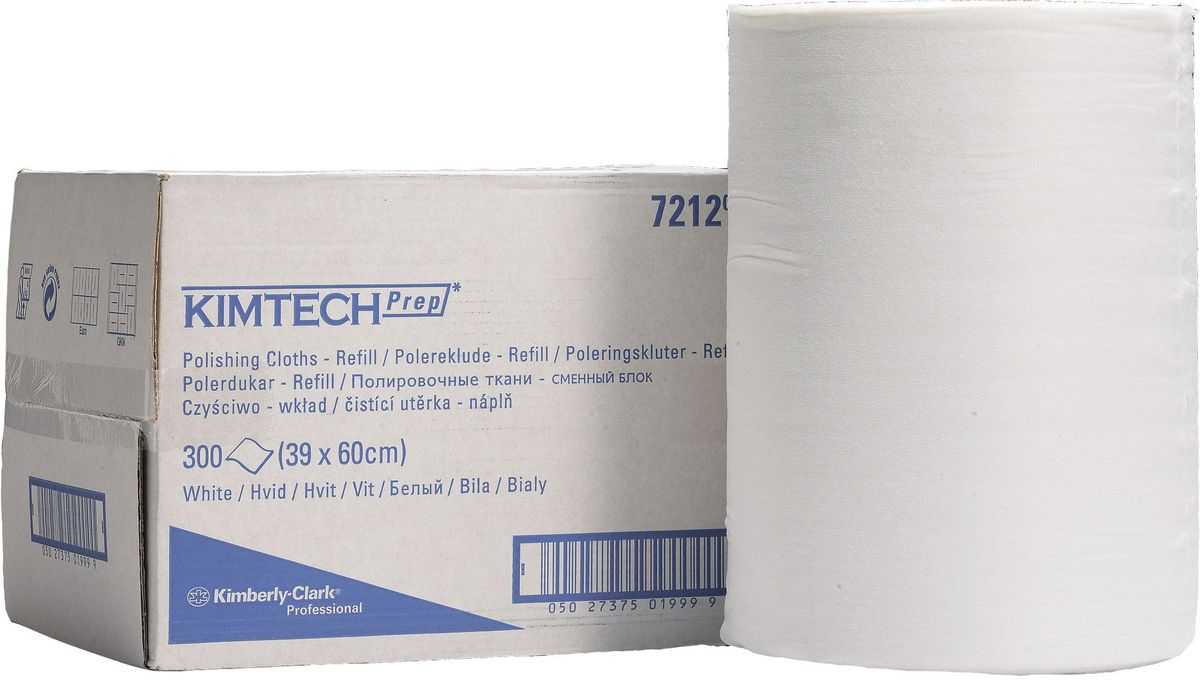 Салфетки Kimtech, для полировки, сменный блок. 72127212 Салфетки Kimtech, для полировки, сменный блок. 72127212Салфетки Kimtech, выполненные из прочного вискозного материала, изготовлены методом гидросплетения и предназначены для сухой полировки и обработки поверхностей перед и после окраски, а также для полировки стеклянных поверхностей.