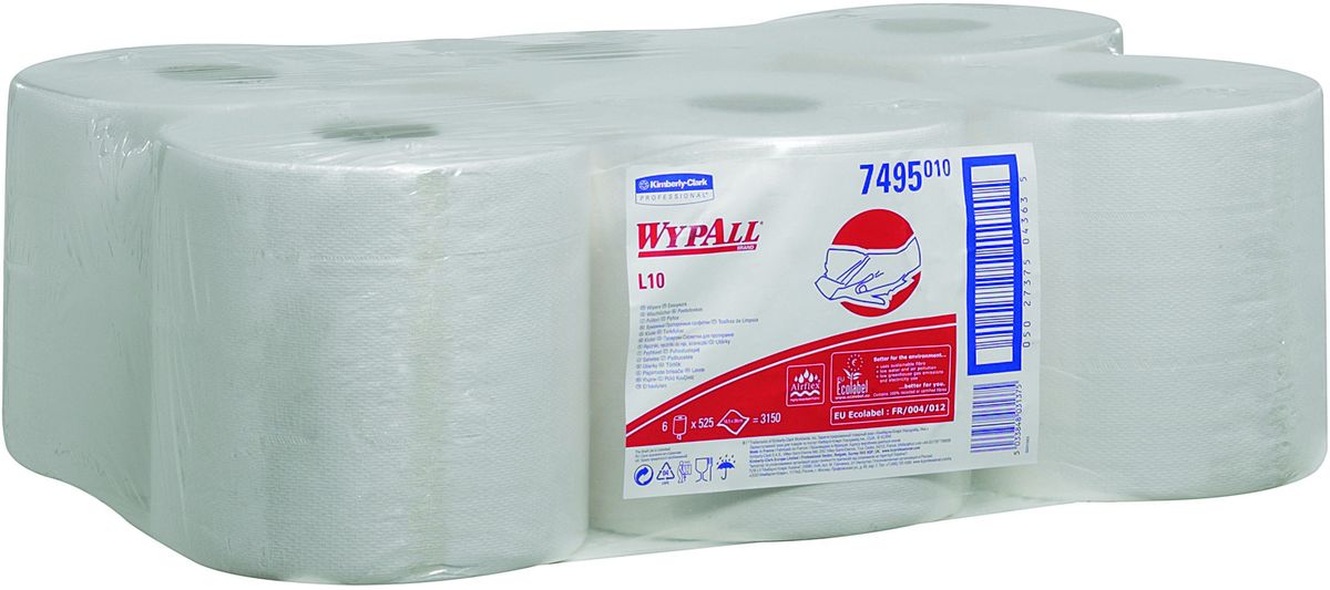 Полотенца бумажные Wypall L10, 6 рулонов. 74957495 Полотенца бумажные Wypall L10, 6 рулонов. 74957495Бумажные полотенца Wypall L10 отличаются особенной прочностью и быстротой впитывания жидкостей. Они идеально подойдут для универсальных задач: сбора грязи, работы с маслом, протирки и впитывания жидкостей в пищевой промышленности, а также в автомобильной индустрии и многих других областей.В набор входит: 6 рулонов.Количество листов в рулоне: 525 шт.