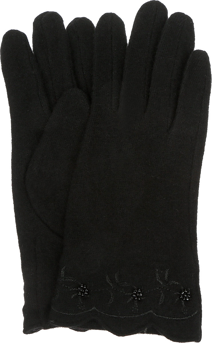 Перчатки женские Venera, цвет: черный. 9500764-02. Размер универсальный