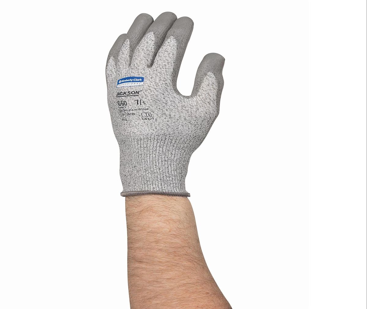 Перчатки хозяйственные Jackson Safety G60, размер 9 (L), стойкость 3, цвет: серый, 12 пар13825 Перчатки хозяйственные Jackson Safety G60, размер 9 (L), стойкость 3, цвет: серый, 12 пар13825Ассортимент экономичных и долговечных защитных перчаток и нарукавников для условий работы, при которых существует риск порезов или защемления рук и предплечий работника. Идеальное решение для работ с острыми краями, участков металлообработки, работ со стеклом или картоном, а также сборочных операций в автомобилестроении; СИЗ категории II (CE Intermediate), 3-й уровень защиты от порезов и высокий уровень стойкости к истиранию (4 - EN 388); превосходная защита от порезов и защемлений благодаря использованию патентованного материала Dyneema® со стальной нитью; соответствуют нормам EN420 по минимальной длине манжеты для защиты запястья; отличная воздухопроницаемость и отвод тепла.Формат поставки: пара не содержащих латекс перчаток; индивидуальный дизайн для левой и правой руки; возможность стирки, пять размеров с цветовой кодировкой манжет.Размер:13823 - S (7)13824 - M (8)13825 - L (9)13826 - XL (10)13827 - XXL (11)