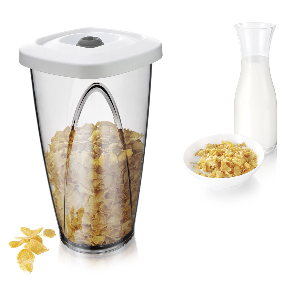 Вакуумный контейнер Tomorrows Kitchen Vacuum Container Large, цвет6 белый, 2,3 л28743606 Вакуумный контейнер Tomorrows Kitchen Vacuum Container Large, цвет6 белый, 2,3 л28743606Под воздействием воздуха чай, кофе и другие сухие продукты быстро портятся, отсыревают, утрачивают свой вкус и аромат. Вакуумный насос отсасывает воздух из новой, большей по объему, емкости для хранения продуктов, создавая вакуум для оптимальных условий хранения. •Можно мыть в посудомоечной машине •Используется вместе с вакуумным насосом •Сохраняет вкус, защищает от отсырения •Подходит для сухих продуктов, таких как печенье, чипсы, орехи, кукурузные хлопья, кофе и чай