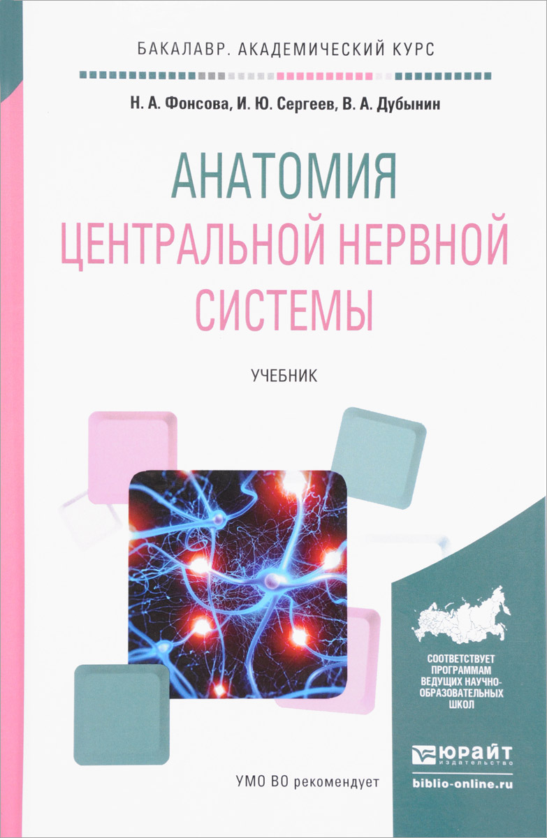 Анатомия центральной нервной системы. Учебник. Н. А. Фонсова, И. Ю. Сергеев,  В. А. Дубынин