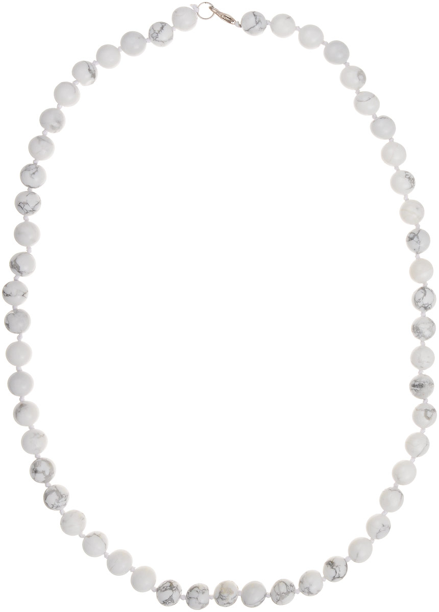 Бусы Art-Silver, цвет: белый, серый, длина 60 см. КХс10-60-423
