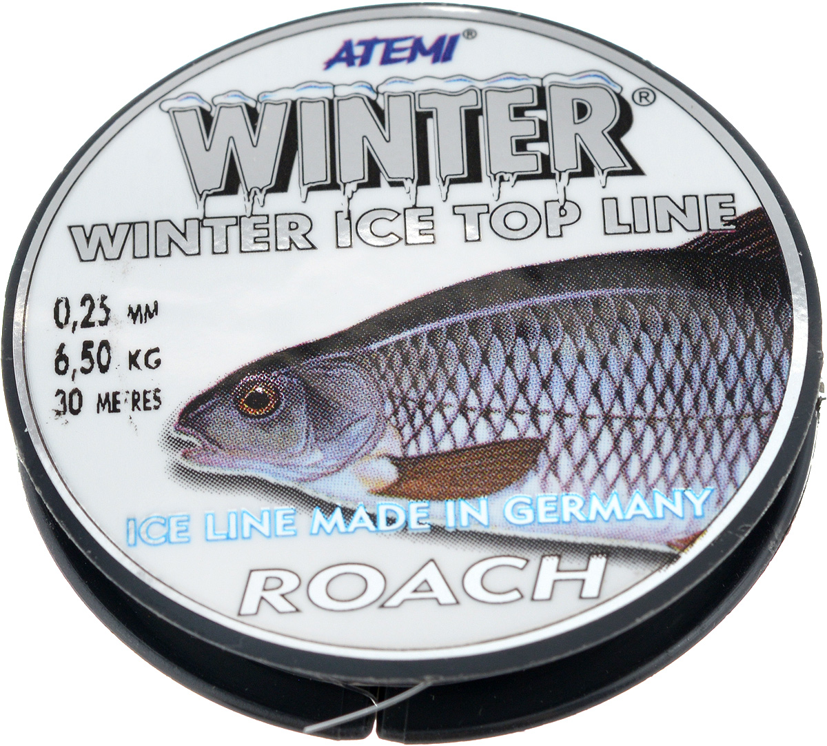 Леска зимняя Atemi Winter Roach, 30 м, 0,25 мм, 6,5 кг2072-025 Леска зимняя Atemi Winter Roach, 30 м, 0,25 мм, 6,5 кг2072-025Леска Atemi Winter Roach, изготовленная из 100% нейлона, очень хорошо выдерживает низкие температуры и идеальна для ловли плотвы. Даже в самом холодном климате она сохраняет свои свойства практически без изменений, в то время как традиционные лески становятся менее эластичными и теряют прочность.Поверхность лески обработана таким образом, что она не обмерзает и отлично подходит для подледного лова.