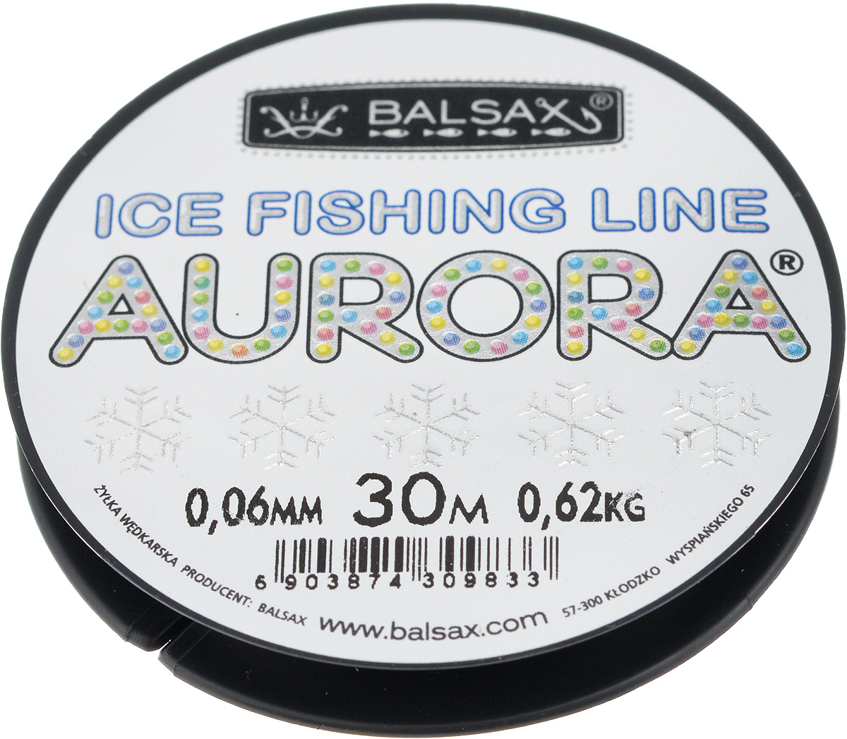 Леска зимняя Balsax Aurora, 30 м, 0,06 мм, 0,62 кг310-04006 Леска зимняя Balsax Aurora, 30 м, 0,06 мм, 0,62 кг310-04006Леска Balsax Aurora изготовлена из 100% нейлона и очень хорошо выдерживает низкие температуры. Даже в самом холодном климате, при температуре вплоть до -40°C, она сохраняет свои свойства практически без изменений, в то время как традиционные лески становятся менее эластичными и теряют прочность.Поверхность лески обработана таким образом, что она не обмерзает и отлично подходит для подледного лова. Прочна в местах вязки узлов даже при минимальном диаметре.