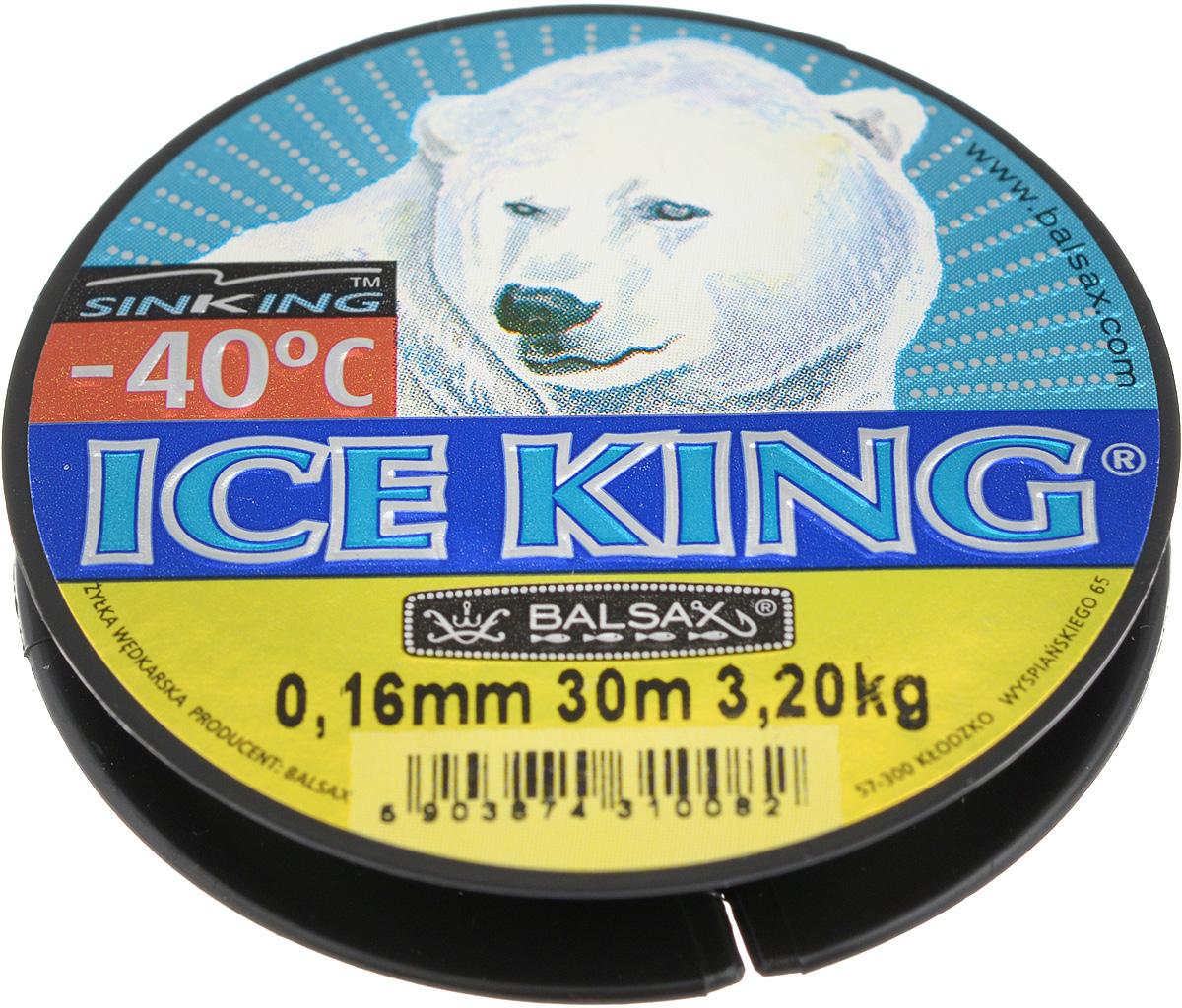 Леска зимняя Balsax Ice King, 30 м, 0,16 мм, 3,2 кг310-08016 Леска зимняя Balsax Ice King, 30 м, 0,16 мм, 3,2 кг310-08016Леска Balsax Ice King изготовлена из 100% нейлона и очень хорошо выдерживает низкие температуры. Даже в самом холодном климате, при температуре вплоть до -40°C, она сохраняет свои свойства практически без изменений, в то время как традиционные лески становятся менее эластичными и теряют прочность.Поверхность лески обработана таким образом, что она не обмерзает и отлично подходит для подледного лова. Прочна в местах вязки узлов даже при минимальном диаметре.