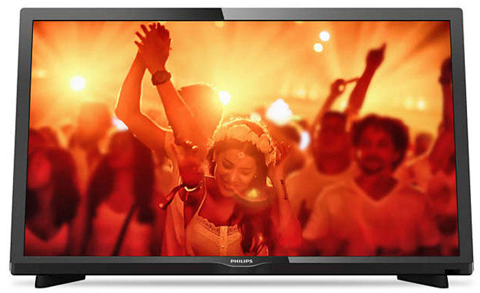 Philips 22PFT4031/60 телевизорPhilips 22PFT4031/60 Philips 22PFT4031/60 телевизорPhilips 22PFT4031/60Стильный дизайн модели Philips 22PFT4031/60 с технологией Digital Crystal Clear сделает интерьер вашего дома еще более изысканным. Оцените качество изображения HEVC и чистоту звучания — развлечения без границ!Изящный, современный, лаконичный дизайн. Неудивительно, что ультратонкий силуэт телевизора Philips притягивает к себе взгляд — это идеальное решение, которое прекрасно дополнит любой интерьер.Picture Performance Index сочетает в себе технологию Philips для дисплеев и усовершенствованные техники обработки для улучшения качества каждого аспекта изображения: четкости, динамичных сцен, контрастности и цветопередачи. Независимо от источника вы сможете наслаждаться четким изображением с потрясающей детализацией, глубокими оттенками черного и яркими оттенками белого, а также насыщенными цветами и естественной цветопередачей.Делитесь впечатлениями. Подключите USB-накопитель, цифровую камеру, MP3-плеер или другое мультимедийное устройство через USB-вход телевизора и смотрите фотографии, видео или слушайте музыку, используя удобный экранный обозреватель.Необычная, темная и невероятно надежная подставка. Прочная ультратонкая подставка Philips черного цвета подчеркивает элегантный дизайн телевизора. Несмотря на свой небольшой размер, она отличается непревзойденной устойчивостью.Технология Digital Crystal Clear, разработанная Philips, позволяет насладиться естественным изображением с любого источника. Смотрите любимые сериалы, фильмы, новостные передачи или соберитесь перед телевизором с друзьями — вас удивит превосходное изображение с оптимальной контрастностью, цветопередачей и четкостью.Качество изображения играет важную роль. Обычные модели HD-телевизоров обладают определенными возможностями, но мы ожидаем большего. Представьте четкую детализацию в сочетании с высокой яркостью, удивительной контрастностью и реалистичной цветопередачей для естественного изображения, которое словно оживает на глазах.Использование одного кабеля HDMI, передающего как видео-, так и аудиосигнал с устройства на телевизор, решает проблему спутанных проводов. HDMI передает несжатые сигналы, обеспечивая самое высокое качество изображения, передаваемого на экран с источника. Благодаря Philips EasyLink вам потребуется лишь один пульт ДУ для выполнения большинства операций: управление телевизором, DVD, Blu-Ray, телеприставкой или домашним кинотеатром.Новый встроенный стандарт HEVC позволяет просматривать изображение в высоком качестве с разрешением FHD.
