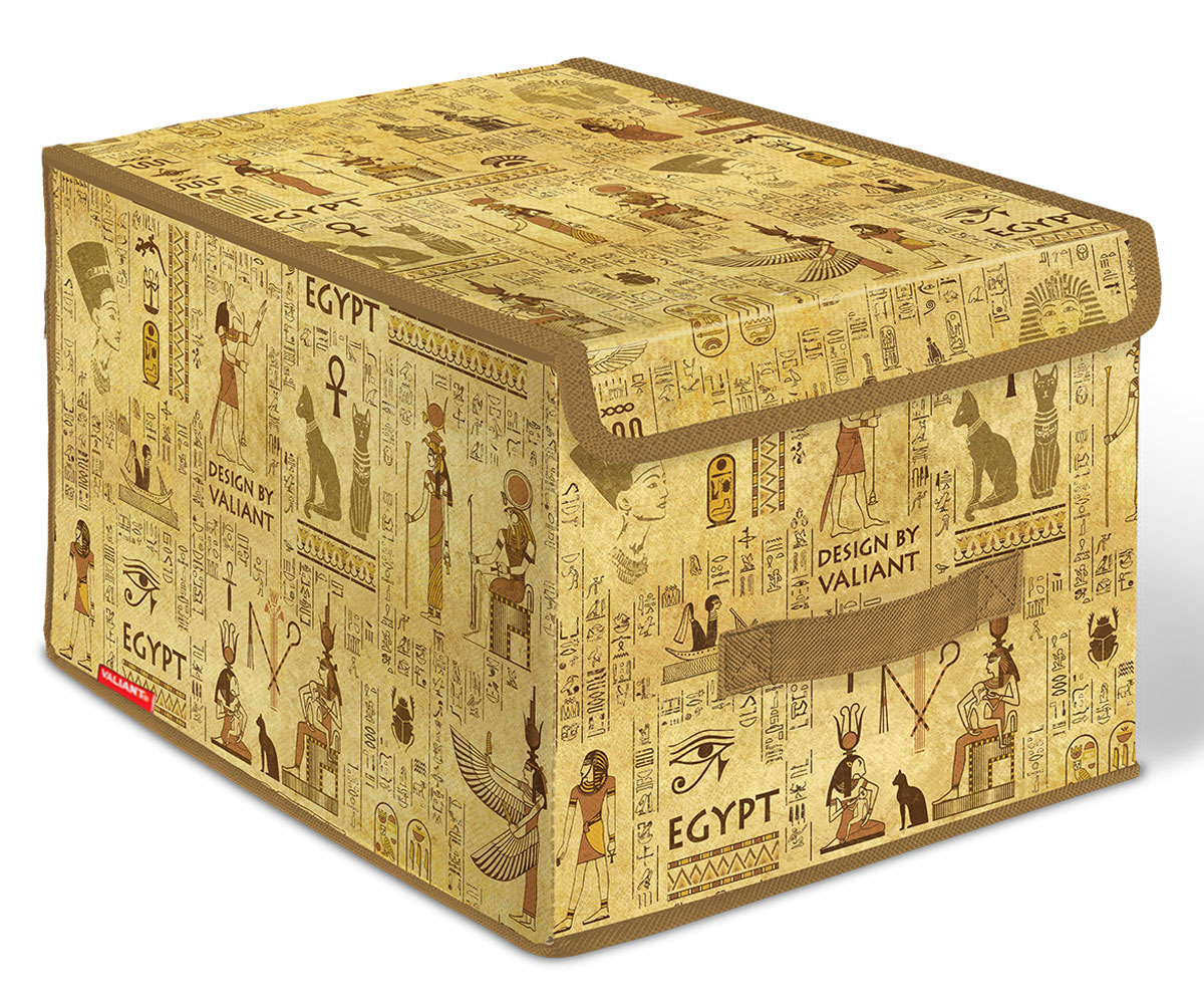 Короб стеллажный Valiant Egypt, с крышкой, 30 х 40 х 25 смEG-BOX-LM Короб стеллажный Valiant Egypt, с крышкой, 30 х 40 х 25 смEG-BOX-LMСтеллажный короб Valiant Egypt изготовлен из высококачественного нетканого материала, который обеспечивает естественную вентиляцию, позволяя воздуху проникать внутрь, но не пропускает пыль. Вставки из плотного картона хорошо держат форму. Короб снабжен специальной крышкой, которая фиксируется с помощью двух магнитов. Изделие отличается мобильностью: легко раскладывается и складывается. В таком коробе удобно хранить одежду, белье и мелкие аксессуары. Системы хранения в едином дизайне сделают вашу гардеробную изысканной и невероятно стильной.