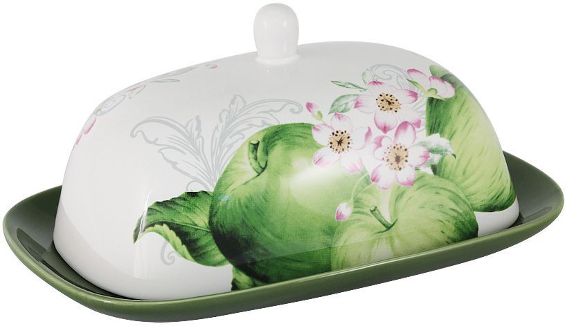 Масленка Imari Зеленые яблоки, 18х13 см. IMB0360-A2211ALIMB0360-A2211AL Масленка Imari Зеленые яблоки, 18х13 см. IMB0360-A2211ALIMB0360-A2211ALМаслёнка 18х13см Зеленые яблокиIMARI производит широкий ассортимент посуды из высококачественной керамики, основным ингредиентом которой является твердый доломит, поэтому все керамические изделия IMARI - легкие, белоснежные, прочные и устойчивы к высоким температурам. Высокое качество изделий достигается не только благодаря использованию особого сырья и новейших технологий и оборудования при изготовлении посуды, но также благодаря строгому контролю на всех этапах производственного процесса на фабрике в Китае. Нанесение сверкающей глазури, не содержащей свинца, придает изделиям IMARI превосходный блеск и особую прочность. Высокое качество исходного сырья и глазури позволяют мыть изделия IMARI в посудомоечных машинах.