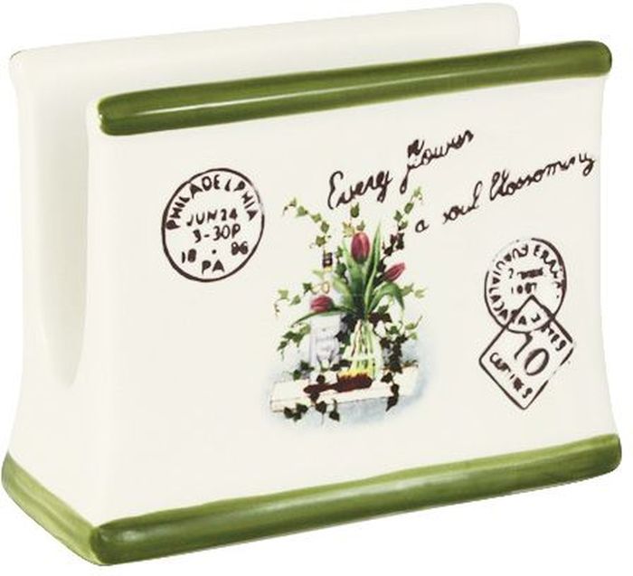 Салфетница LF Ceramic БукетLF-70F6296-AL Салфетница LF Ceramic БукетLF-70F6296-ALСалфетница LF Ceramic Букет выполнена из экологически чистой керамики, отличительной особенностью которой является прочность. Нанесение глазури, не содержащей свинца, придает посуде превосходный блеск. Изделие украшено изображением букета цветов. Такая салфетница отлично дополнит сервировку стола. Можно использовать в микроволновой печи и мыть в посудомоечной машине.Длина салфетницы: 11 см.