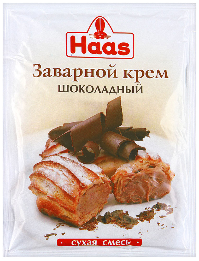 Haas крем заварной шоколадный, 100 г226063 Haas крем заварной шоколадный, 100 г226063Заварной шоколадный крем Haas идеален в качестве начинки для пирожных из заварного, слоеного и песочного теста (эклеров, профитролей, круассанов, корзиночек), а также для кондитерских изделий с вафельной основой (трубочек, домашних вафель).Отличная добавка к блюдам из пресного бездрожжевого теста (мучным клецкам, блинчикам). Может использоваться в качестве кремовой прослойки для тортов, а также как дополнение к различным десертам (запеканкам, пудингам, суфле).Уважаемые клиенты! Обращаем ваше внимание, что полный перечень состава продукта представлен на дополнительном изображении.