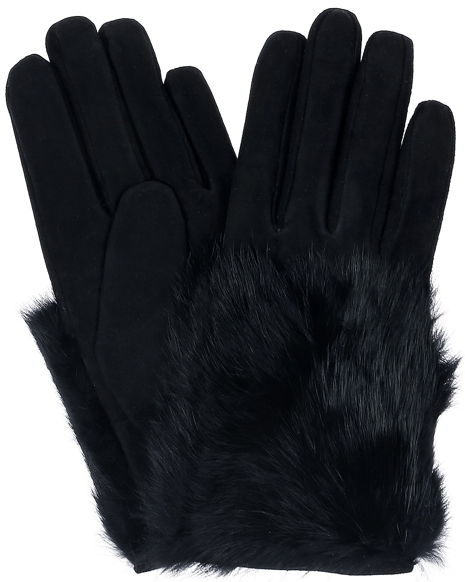 Перчатки женские Dali Exclusive, цвет: черный. S11_EPURE. Размер 6,5