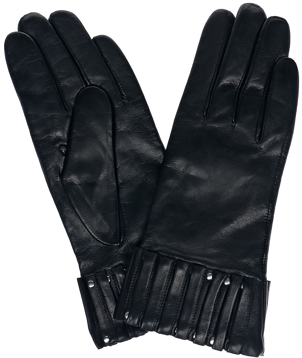Перчатки женские Dali Exclusive, цвет: черный. 11_WELATTE. Размер 7