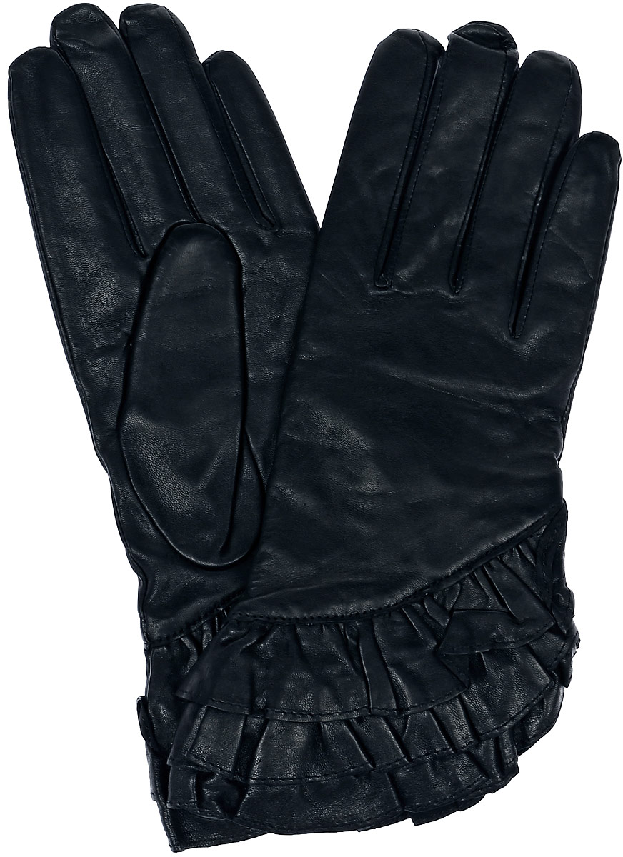Перчатки женские Dali Exclusive, цвет: черный. 11_FLAME. Размер 6,5