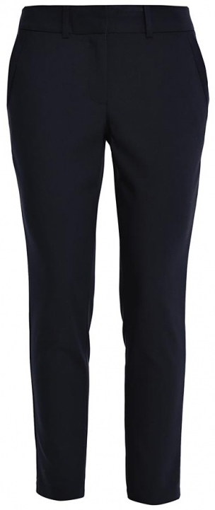 Брюки женские Sela Casual, цвет: темно-синий. P-115/797-7140. Размер M (46)P-115/797-7140 Брюки женские Sela Casual, цвет: темно-синий. P-115/797-7140. Размер M (46)P-115/797-7140Стильные женские брюки Sela Casual, выполненные из качественного комбинированного материала, очень мягкие, тактильно приятные, не сковывают движения и хорошо пропускают воздух.Модель прямого кроя со стандартной посадкой застегивается на пуговицу и крючки в поясе, также имеет ширинку на застежке-молнии. Спереди брюки дополнены двум втачными карманами, сзади - двумя прорезными-декоративными карманами. На поясе предусмотрены шлевки для ремня.