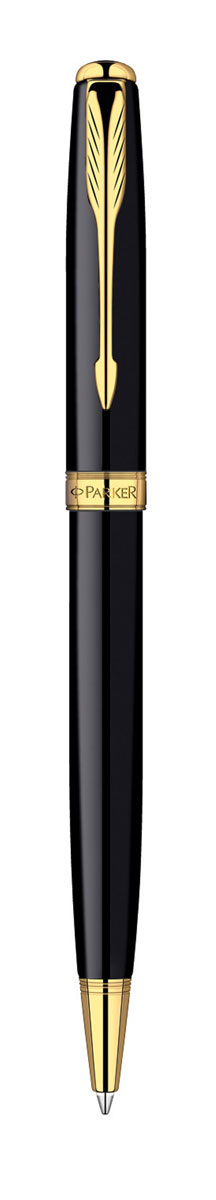 Parker Ручка шариковая Sonnet Black GT цвет чернил черный