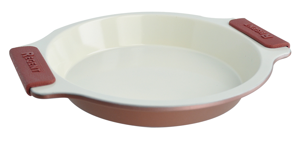 Форма для выпечки Regent Inox Silicone Easy, с керамическим покрытием, круглая, 26 х 23 см держатели кухонные regent inox подставка для бумажного полотенца