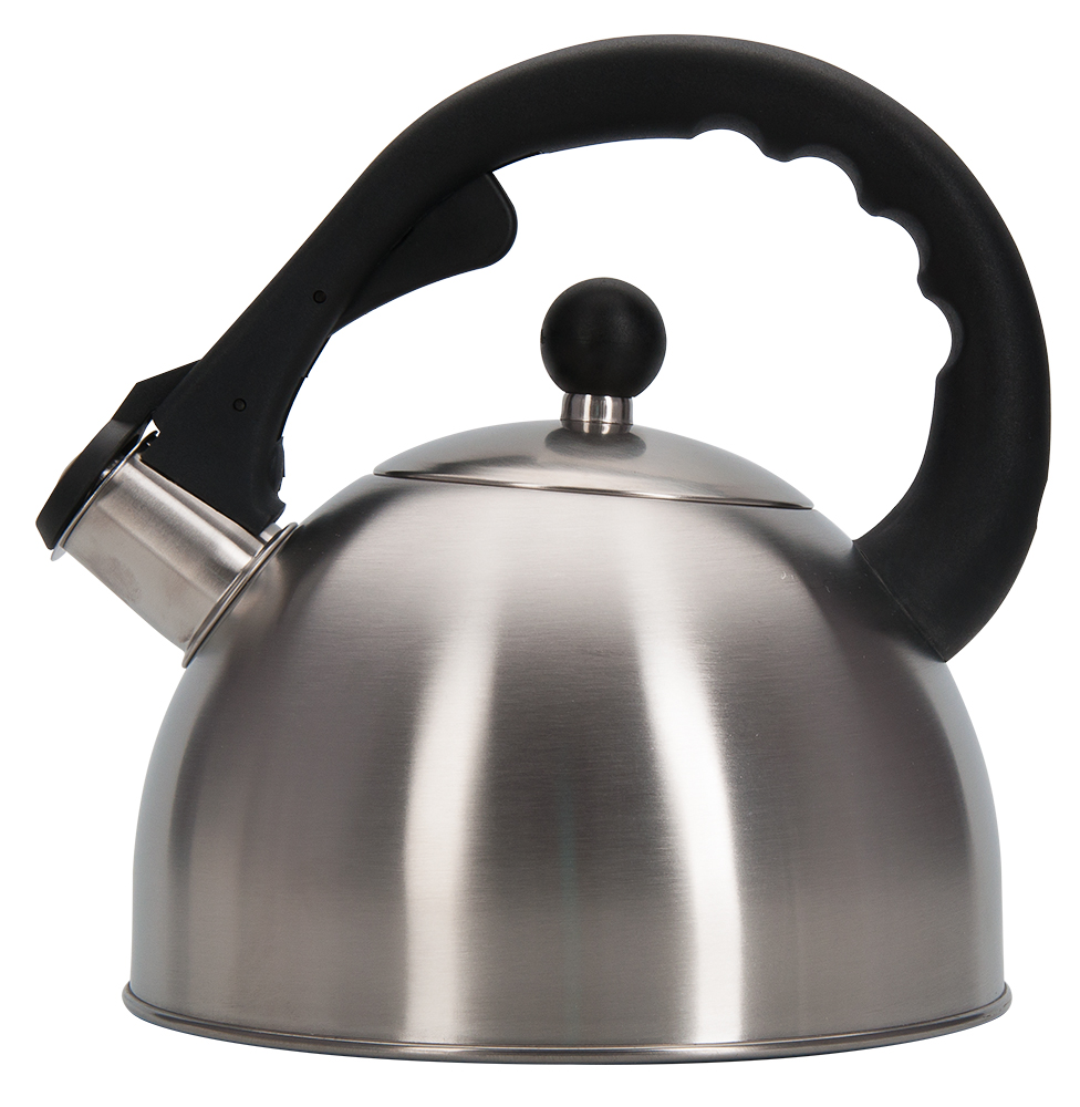 Чайник Regent Inox Promo, со свистком, 2,3 л94-1502 Чайник Regent Inox Promo, со свистком, 2,3 л94-1502Чайник Regent Inox Promo подходит не только для того, чтобы вскипятить воду и напоить вкусным чаем своих родных, но и для украшения вашей кухни. Чайник выполнен из нержавеющей стали с матовым полированием, стальная ручка с бакелитовой вставкой. многослойное капсулированное дно обладает массой достоинств, например, высокая теплопроводность, которая и обеспечивает быстрое закипание. Нержавеющая сталь также стойка к коррозии и кислотам, прочна и долговечна. Чайник подходит для всех видов плит и его можно мыть как вручную, так и в посудомоечной машине.