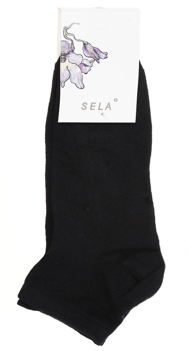 Носки женские Sela, цвет: черный. SOb-154/047-7101. Размер 19/21SOb-154/047-7101 Носки женские Sela, цвет: черный. SOb-154/047-7101. Размер 19/21SOb-154/047-7101Удобные женские носки Sela, изготовленные из высококачественного материала. Благодаря содержанию мягкого хлопка в составе, кожа сможет дышать, а эластан позволяет носкам легко тянуться, что делает их комфортными в носке. Эластичная резинка плотно облегает ногу, не сдавливая ее, обеспечивая комфорт и удобство.Уважаемые клиенты!Размер, доступный для заказа, является длиной стопы.