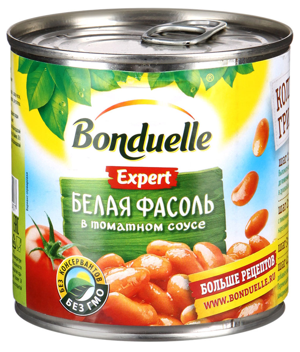 Bonduelle белая фасоль в томатном соусе, 400 г469 Bonduelle белая фасоль в томатном соусе, 400 г469Белая фасоль в томатном соусе Bonduelle - готовое блюдо, великолепное в своей простоте и питательности. Легкий томатный соус удачно подчеркивает и обогащает вкус белой фасоли.Уважаемые клиенты! Обращаем ваше внимание, что полный перечень состава продукта представлен на дополнительном изображении.